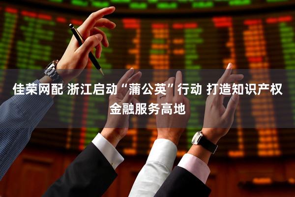佳荣网配 浙江启动“蒲公英”行动 打造知识产权金融服务高地