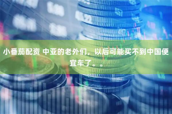 小番茄配资 中亚的老外们，以后可能买不到中国便宜车了。。
